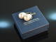 From our workshop! Baroque cultured pearls drop earrings gold 585