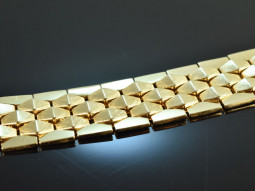 Um 1960! Schickes Glieder Armband Gold 585