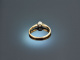 Um 1915! Altschliff Diamant Solitär Ring Gold 585