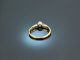 Um 1915! Altschliff Diamant Solit&auml;r Ring Gold 585