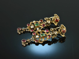 Transylvania around 1880! Rare pair of earrings with...