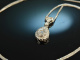 Diamond Drop! Collier mit Diamanten 0,35 ct Wei&szlig; Gold 750