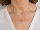 Golden Glow! Feinstes Collier mit Goldberyll und Diamanten Gold 750