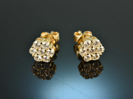 Edles Funkeln! Ohrringe mit Brillanten 0,65 ct Gold 750