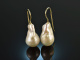 From our workshop! Baroque Freshwater Cultured Pearls Drop Earrings Gold 585