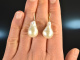 From our workshop! Baroque Freshwater Cultured Pearls Drop Earrings Gold 585
