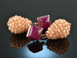 Vivid Violet! Drop earrings agate champagne zircon silver...