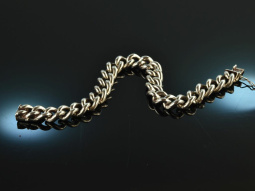 Around 1970! Heavy round armor bracelet silver 835