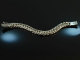 Around 1990! Heavy vintage tank bracelet silver 925