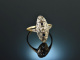 Um 1915! Schöner Art Deco Diamant Ring Gold 585 und Platin