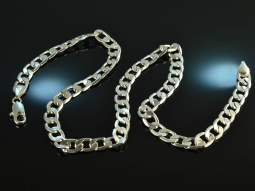 Around 1990! Long statement tank chain silver 925