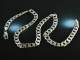 Around 1990! Long statement tank chain silver 925