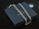 Around 1990! Long statement tank chain silver 925