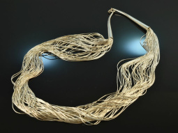 Around 1970! Cool long vintage waterfall necklace...