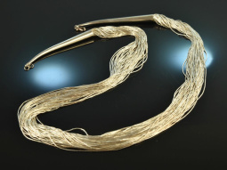 Around 1970! Cool long vintage waterfall necklace...