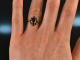 Around 1980! Classic garnet ring gold 333