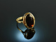 Um 1970! Gro&szlig;er Granat Ring Gold 333