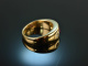 Around 1995! Finest Alliance ring ruby and diamonds gold 585