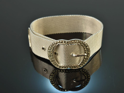 Around 1975! Bracelet in the shape of a belt with...