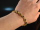 Around 1990! Pretty bracelet with garnets silver 925 gold plated
