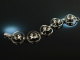 Around 1965! Vintage statement bracelet with rock crystal silver 835