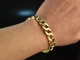 Around 1975! Heavy plain tank bracelet gold 585