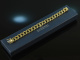 Around 1975! Heavy plain tank bracelet gold 585
