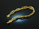 Around 1960! Classic bracelet with diamonds gold 750