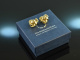 Around 1960! Chic knot ear clips gold 585