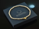 Around 1990! Fine Akoya cultured pearl necklace with opal gold 585