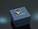 Around 1980! Classic diamond solitaire ring 0.93 ct White Gold 750