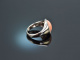 Feines Ros&eacute;! Eleganter Ring mit Engelshaut Koralle und Brillanten Wei&szlig; Gold 750