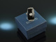 Art Deco around 1920! Noble ring with diamond 0.7 ct Onyx White Gold 750
