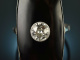 Art Deco around 1920! Noble ring with diamond 0.7 ct Onyx White Gold 750