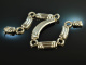 Around 1980! Large statement necklace silver 925