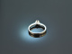 Around 1980! Classic diamond solitaire ring approx. 0.24 ct White Gold 750