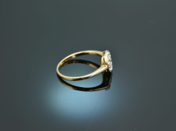 Um 1900! Sch&ouml;ner Altschliff Diamant Ring ca. 0,7 ct Gold 585