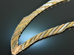 Um 1965! Schicke italienische Tricolor Vintage Collier...