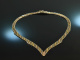 Um 1965! Schicke italienische Tricolor Vintage Collier Kette Silber 925