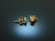 Around 1995! Plain diamond solitaire earrings 0.2 ct gold 750