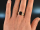 Um 1900! Historischer Ring mit gro&szlig;em Granat Rot Gold 333