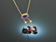 Um 1900! Sch&ouml;nes Neglig&eacute; Collier mit Amethyst und Saatperlen Gold 585