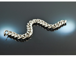 Around 1980! Heavy curb bracelet silver 835