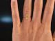 Tiny Cross! Feiner Kreuz Ring mit Diamanten Gold 585