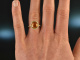 Sunny yellow! Sch&ouml;ner Ring mit Citrin und Brillanten Gold 750