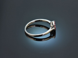 Red Ruby! H&uuml;bscher Ring mit Rubinen und Brillanten...