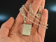 Around 1970! Chain with medallion pendant in the form of a book silver 925