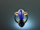 Around 1990! Plain lapis lazuli ring gold 585