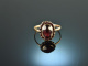 Um 1900! Historischer Granat Ring Gold 333