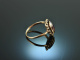 Um 1900! Historischer Granat Ring Gold 333